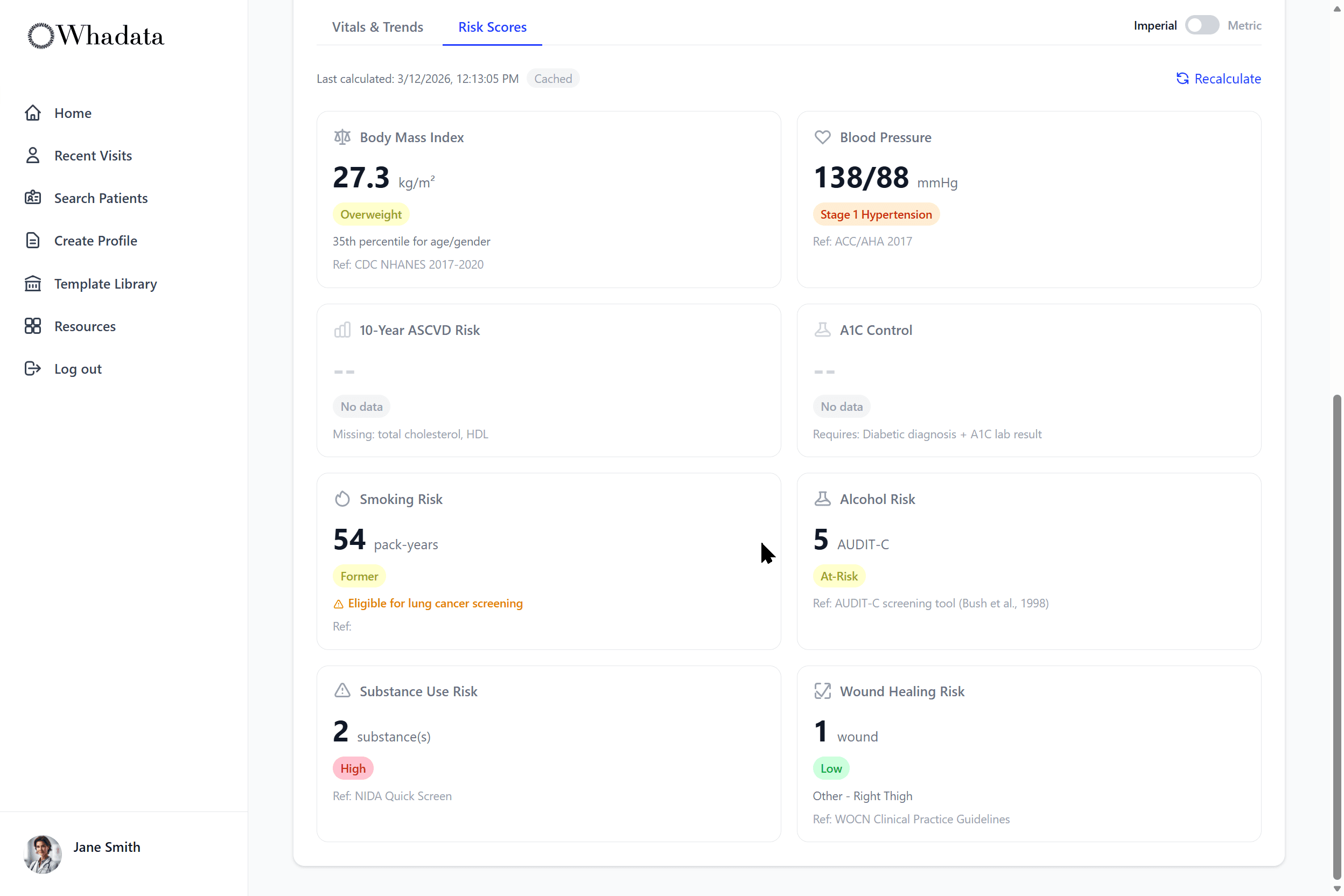 Whadata Insights - Risk assessment