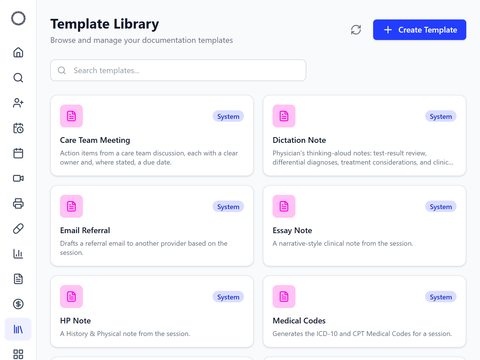 Whadata Scribe custom templates